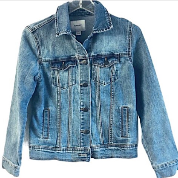 Old Navy Women's Jean Jacket Small Buttons Denim - Picture 9 of 10